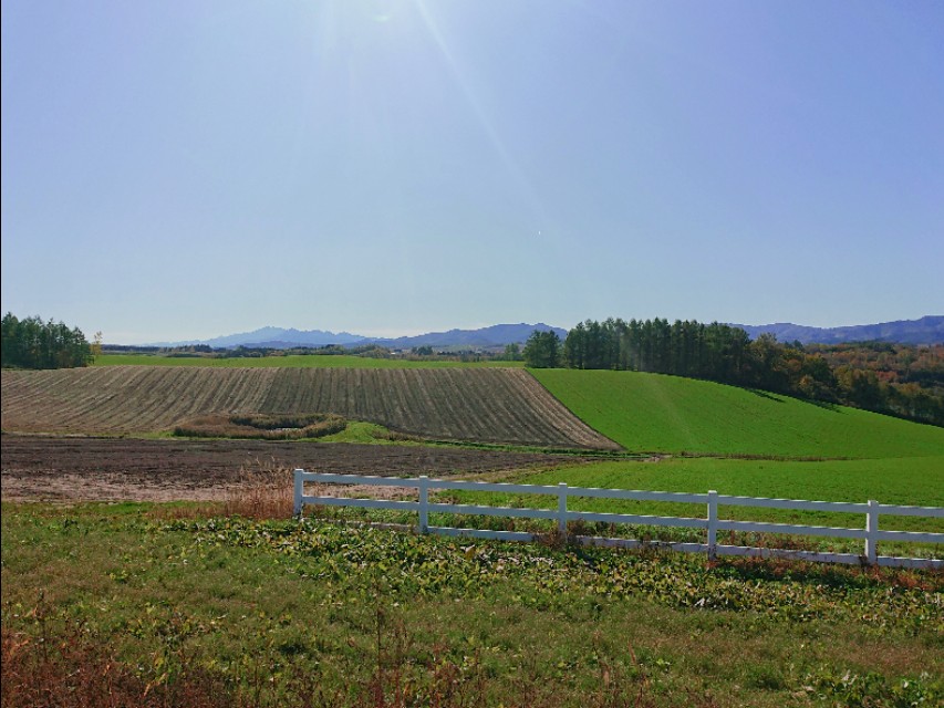 北海道登别到美瑛町需多久,日本北海道美瑛川的雪景