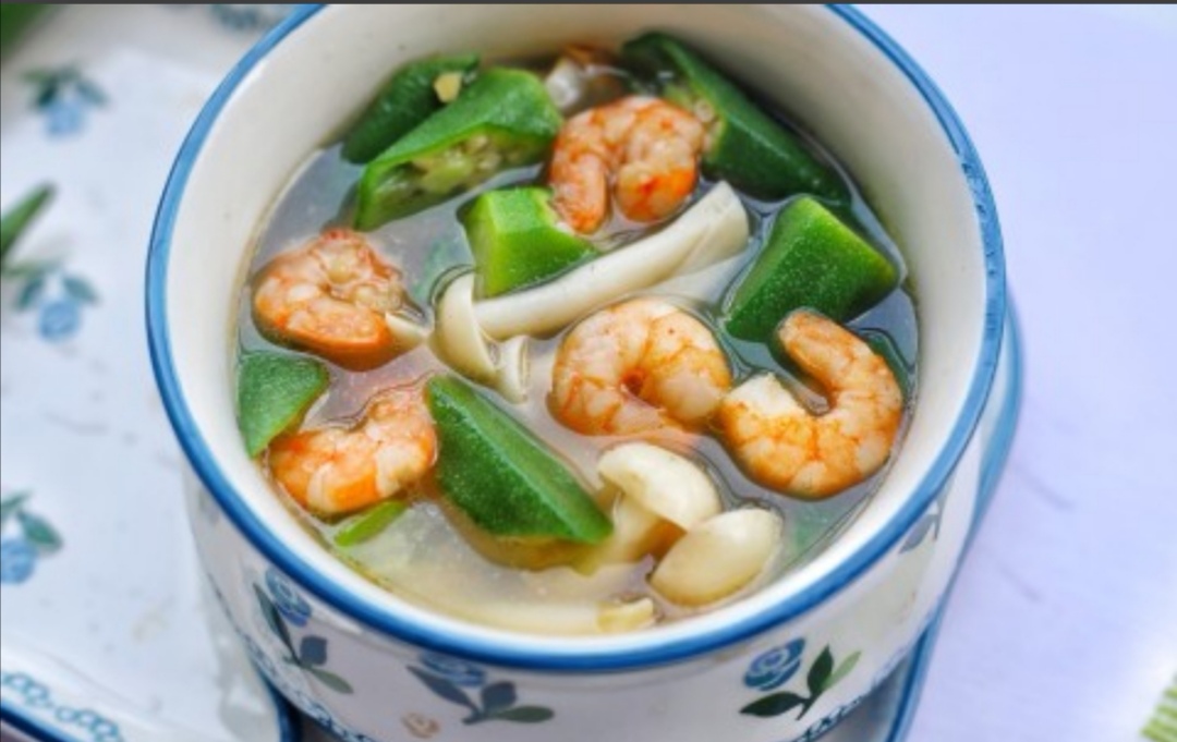 秋葵酿虾仁味型,秋葵炒虾仁做法