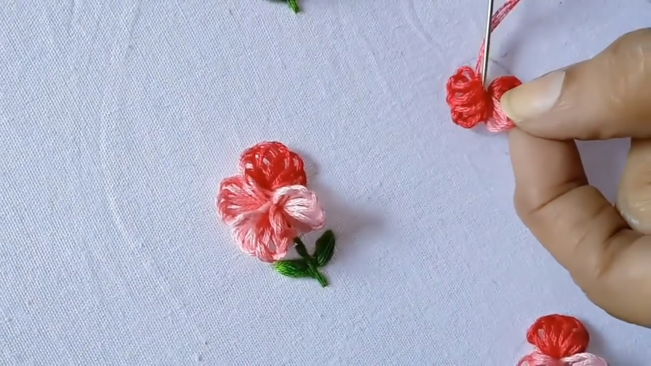 绣花教程花朵,绣花小技巧简单又漂亮