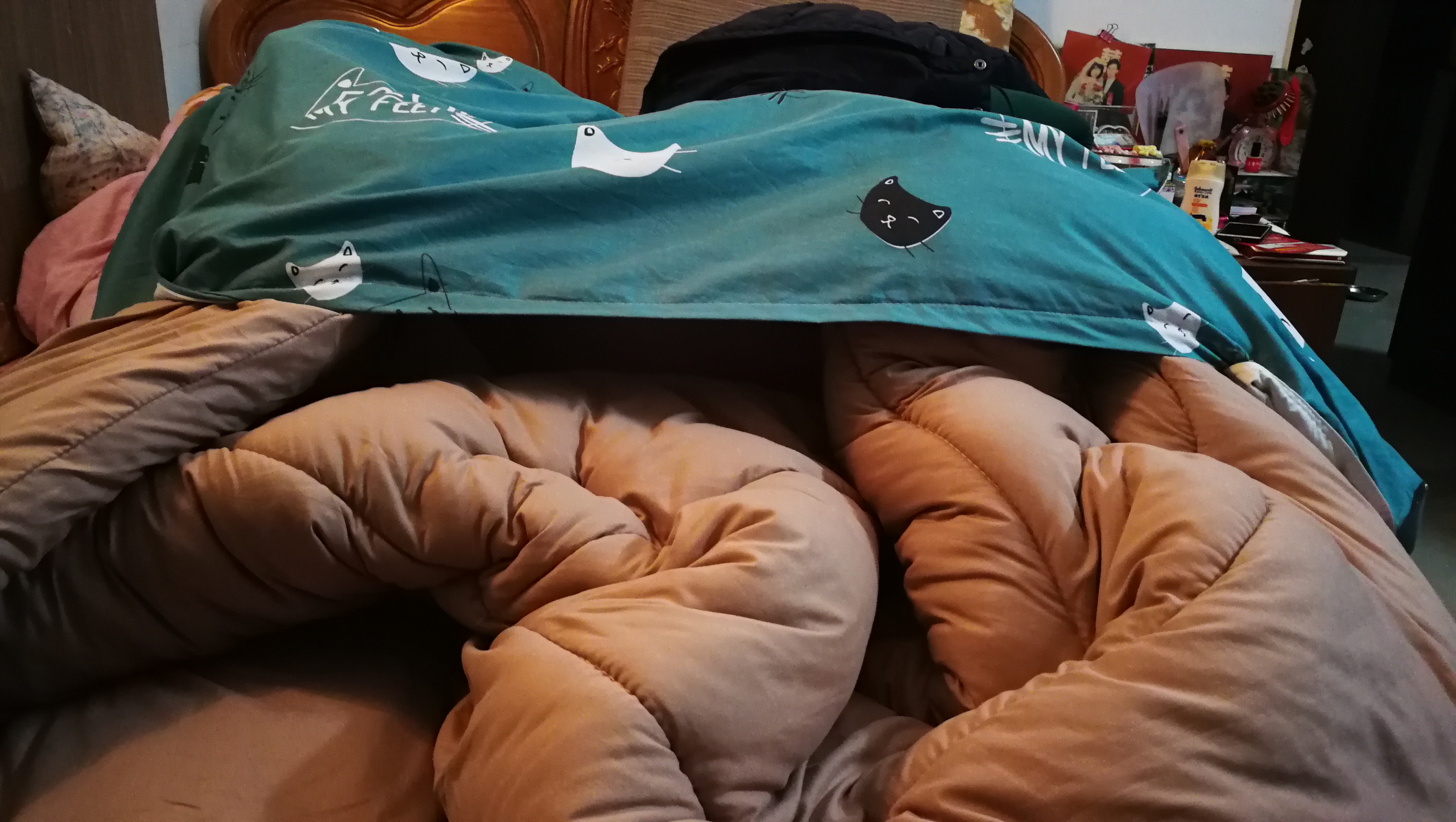 今冬只能自己装棉被了，鸡手鸭脚，还有更难看的吗？