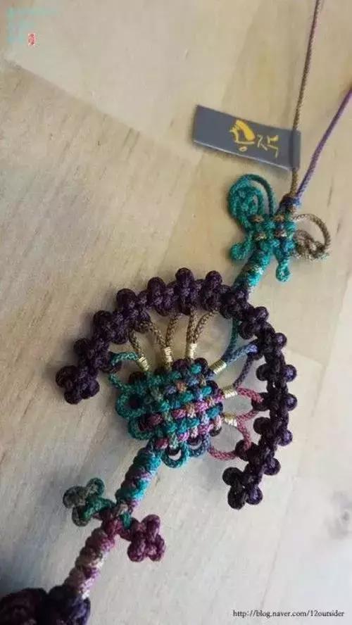 小学生中国结的编法图解,中国结蝴蝶挂件的编法图解