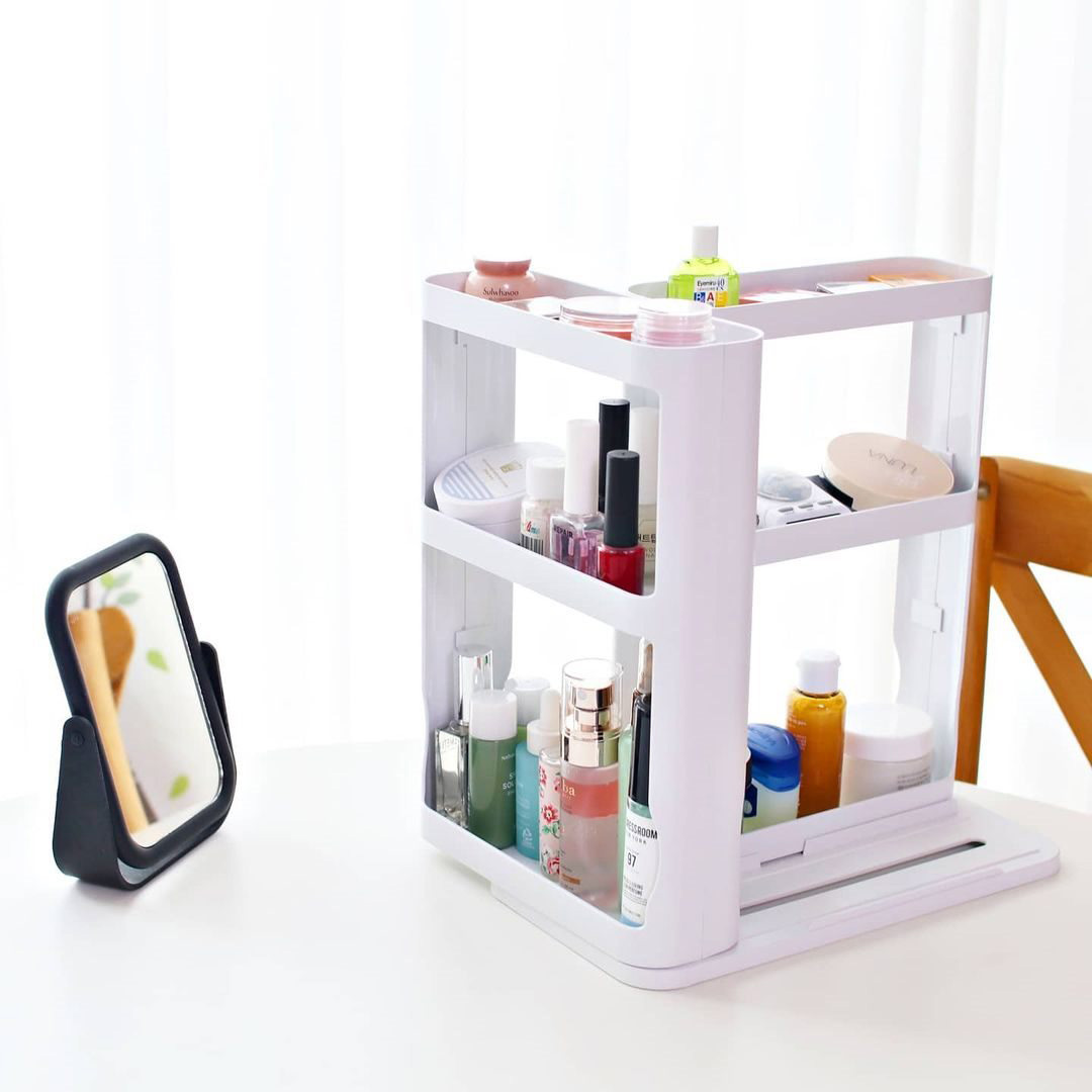 小姐姐沉浸式收纳化妆品,韩国小姐姐化妆品