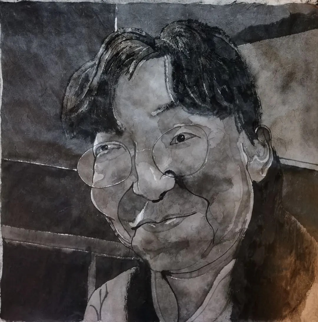 方增先水墨人物画作品欣赏图文,方力钧画自然风景