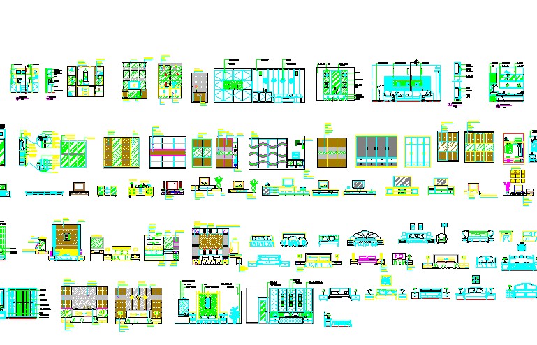 cad室内立面图图库,室内装修cad图库大全
