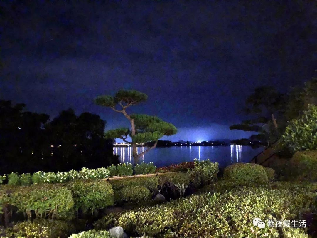 未见富士，幸运依在-秀峰阁湖月