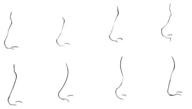 鼻子怎么画挺拔教程,鼻子怎么画简单又漂亮图片