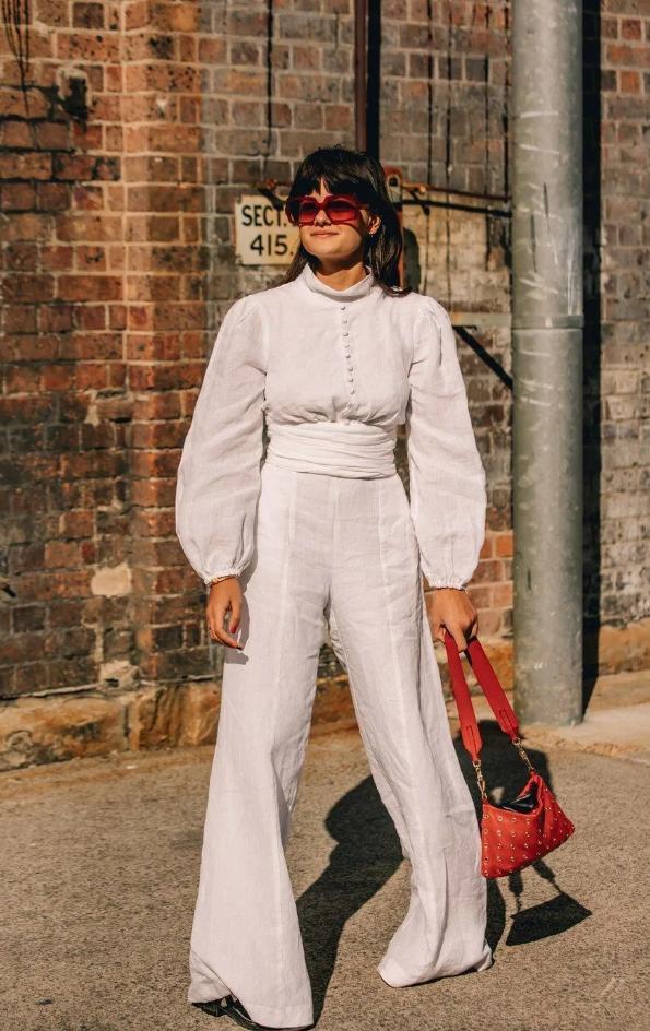 亚麻套装穿搭效果,最好看的亚麻装