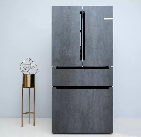 博世双门冰箱新款,博世法式岩板带制冰机冰箱