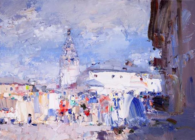 中俄友好美术作品,俄罗斯画家的油画艺术美到极致