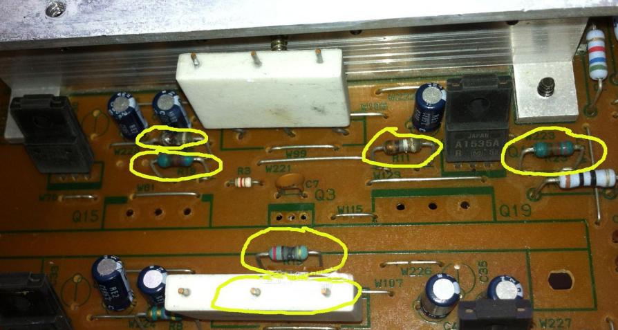 修一台建伍高端功放内部线路不亚于一台黑白电视机