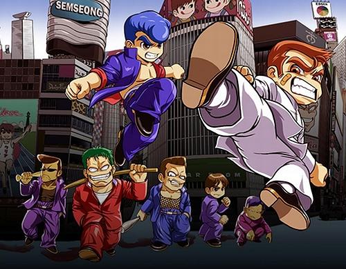 热血物语冷锋学校开门之后怎么走,热血物语中冷峰学园怎么进入