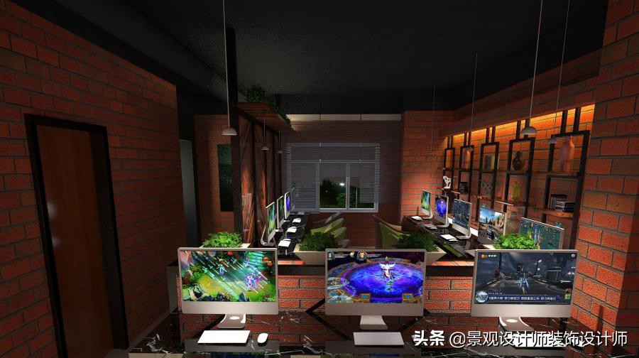 网咖设计效果图,网咖设计图哪找