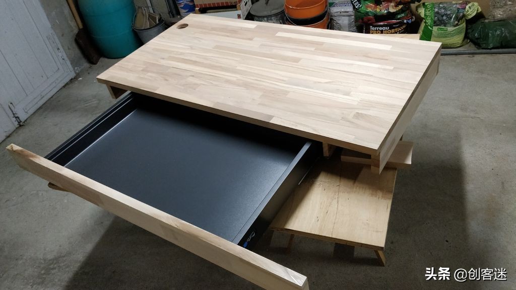 自己动手做一个节省空间的电脑桌,自制内藏电脑桌最全教程