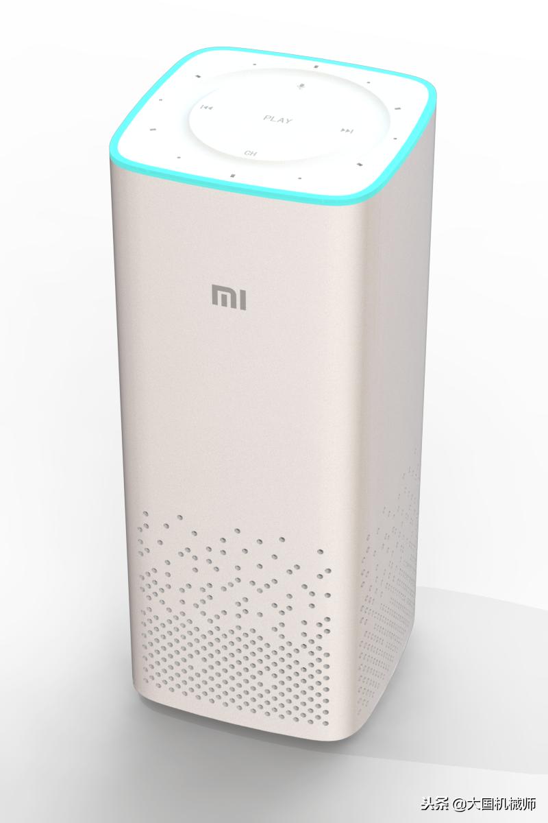 小米小爱art立体组合音响,小米小爱同学3d展示