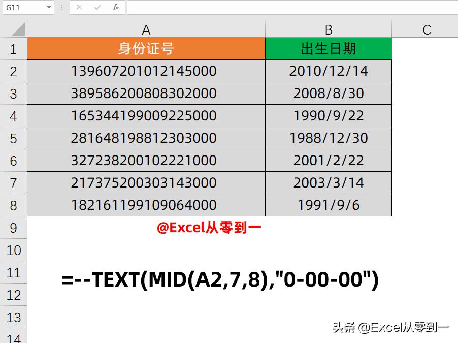 8组最常用excel公式,excel100个常用公式大全