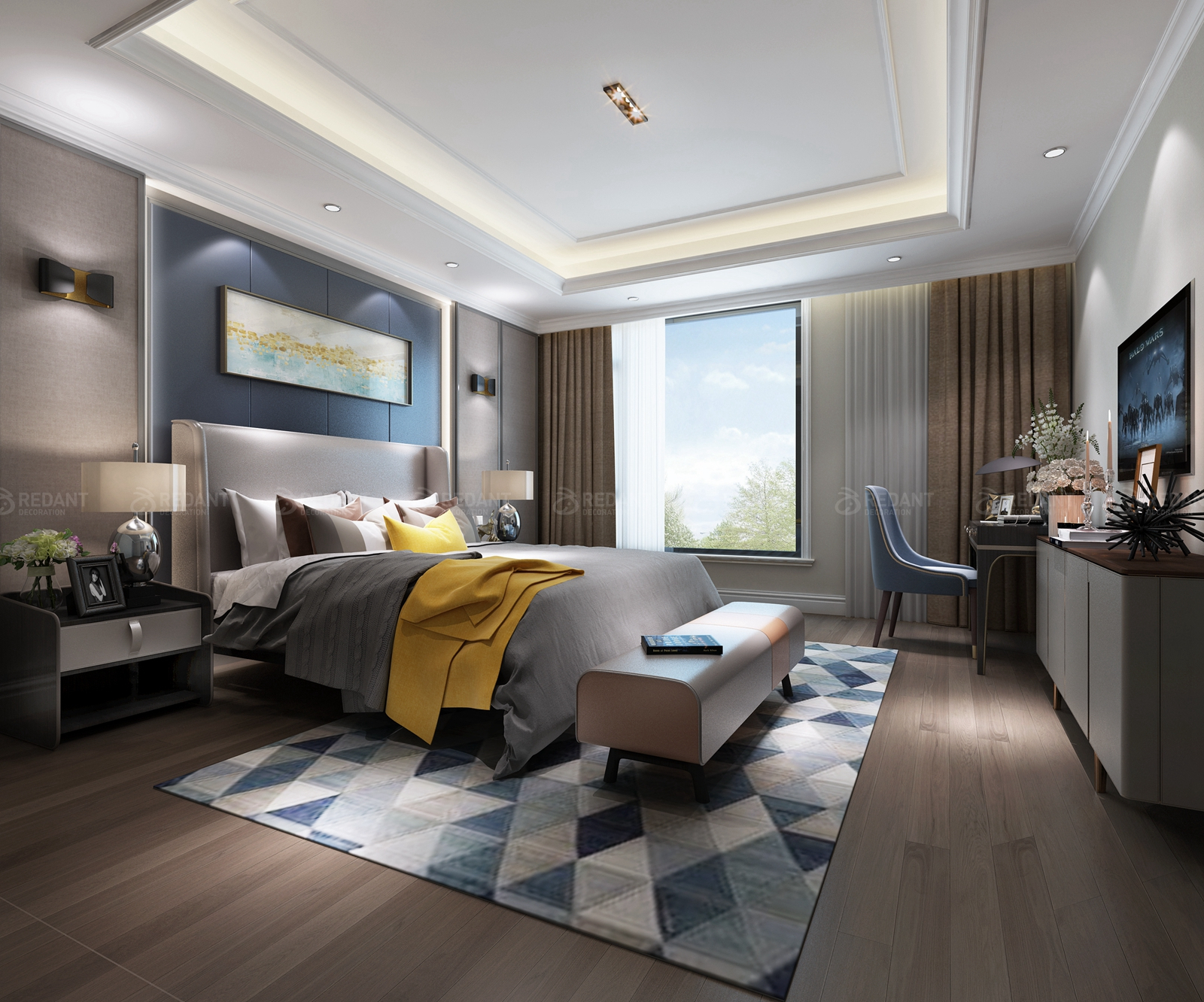 盈峰翠邸联排别墅中户装修效果图,国瑞熙墅联排装修