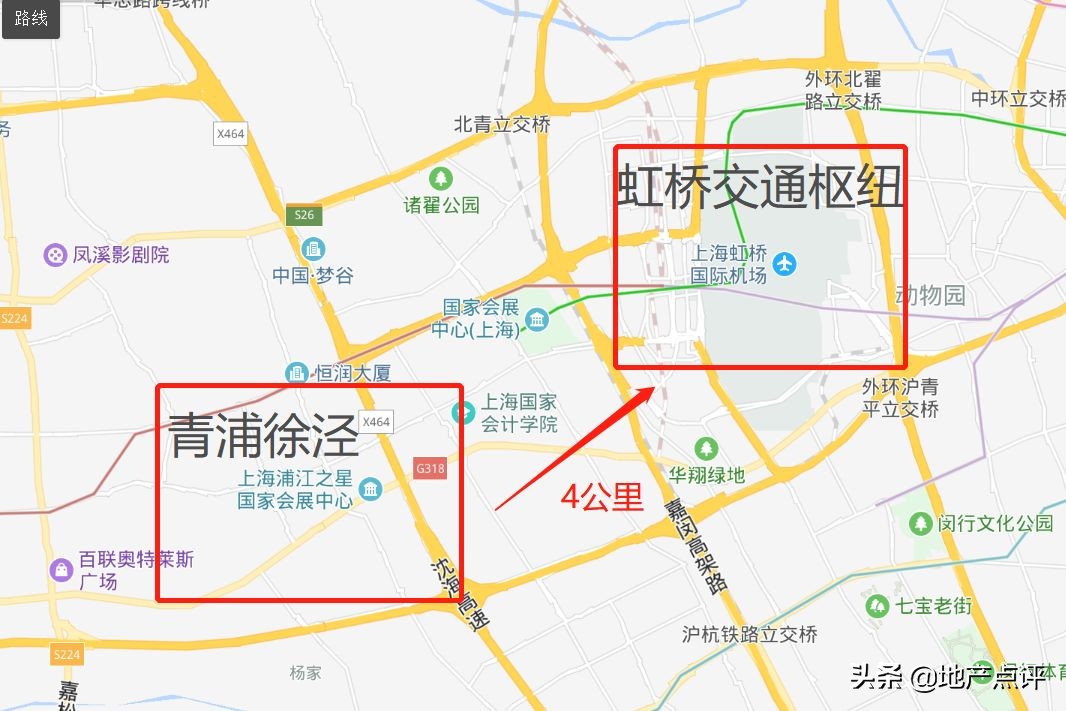 上海虹桥商务区核心板块,长三角大虹桥板块