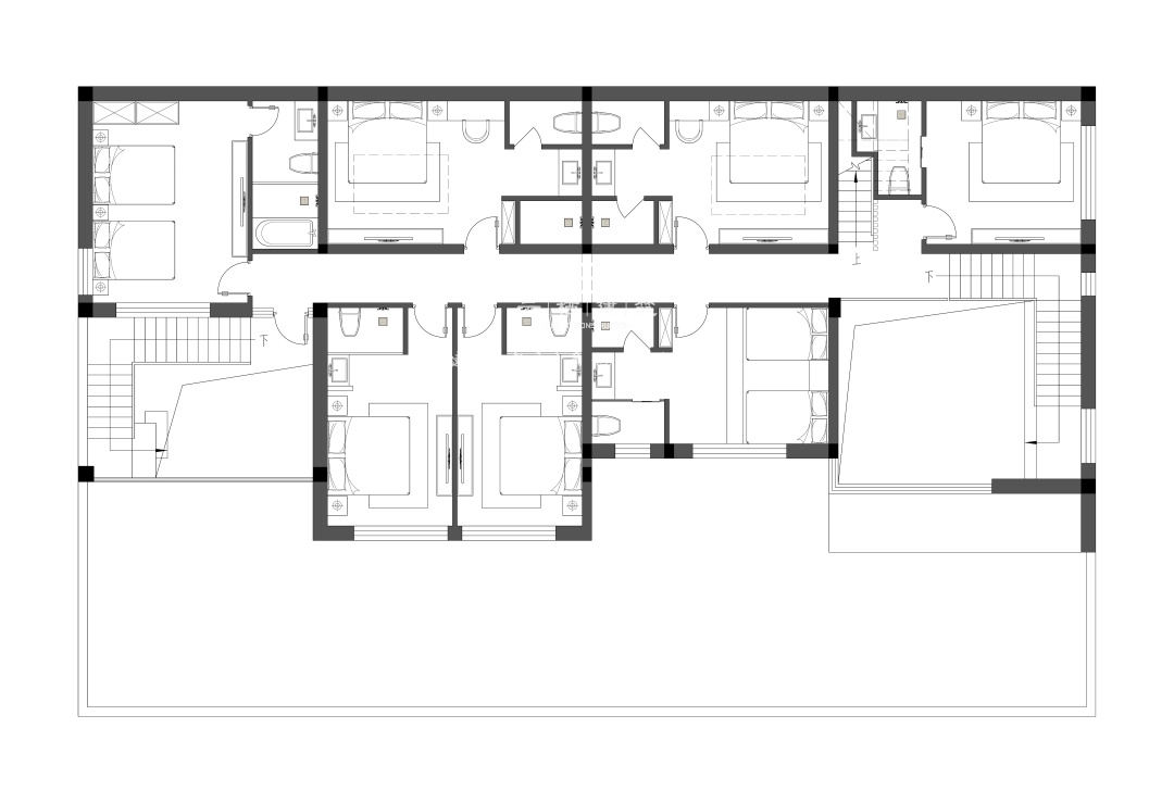 兄弟双拼别墅高大尚,9米开间兄弟双拼房实景图