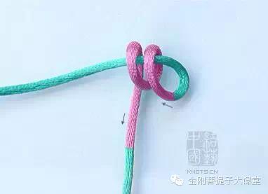 双线弹力绳金刚手串收尾打结图解,手串弹力绳打结方法视频教程全集