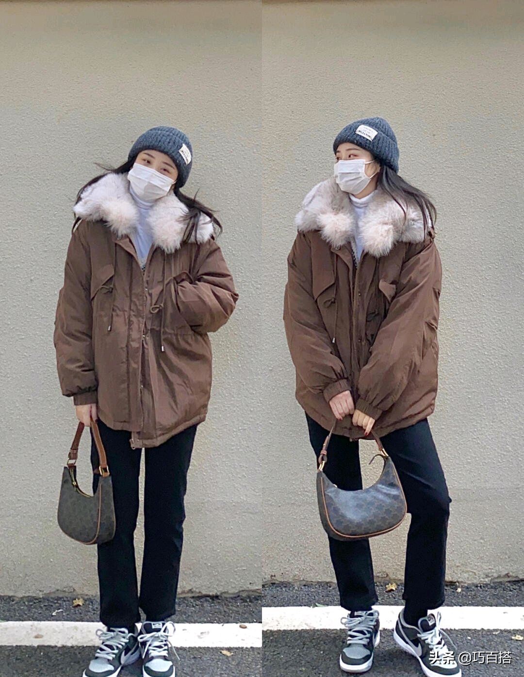 冬日保暖系穿搭指南！时尚又养眼的棉服搭配，零下也能hold住