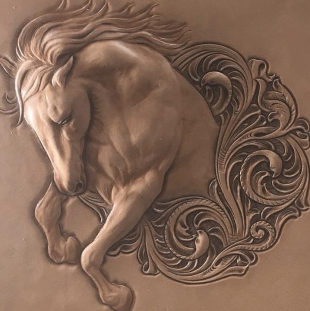 皮雕背景制作,皮雕产品设计