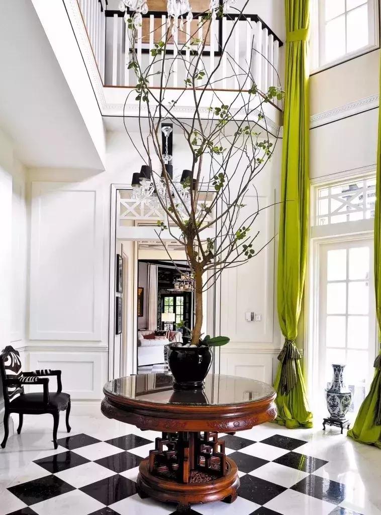 黑白格瓷砖法式,瓷砖黑白风格