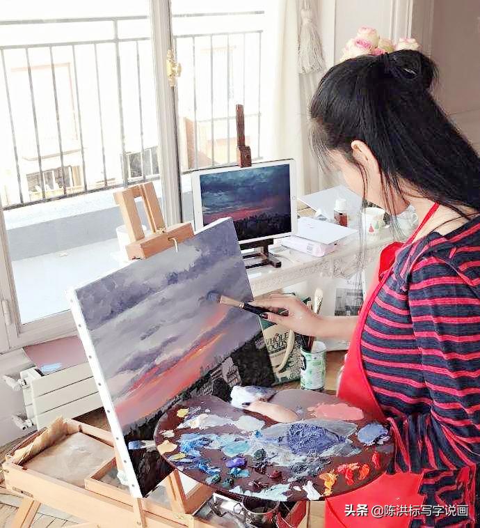 张馨予曝画国画全过程,张馨予最漂亮的一幅中国画