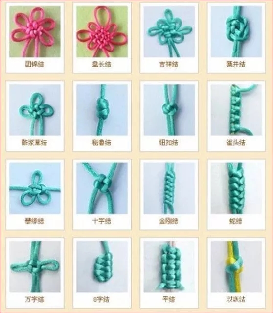 文玩核桃手串单线打结方法,常见的手串编绳教程