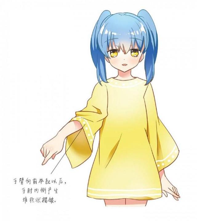 画动漫如何掌握衣服褶皱细节,动漫人物裙子褶皱怎么画