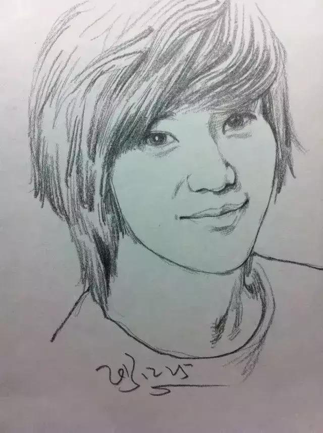 人物速写肖像画,速写是看一眼就能画出来的吗