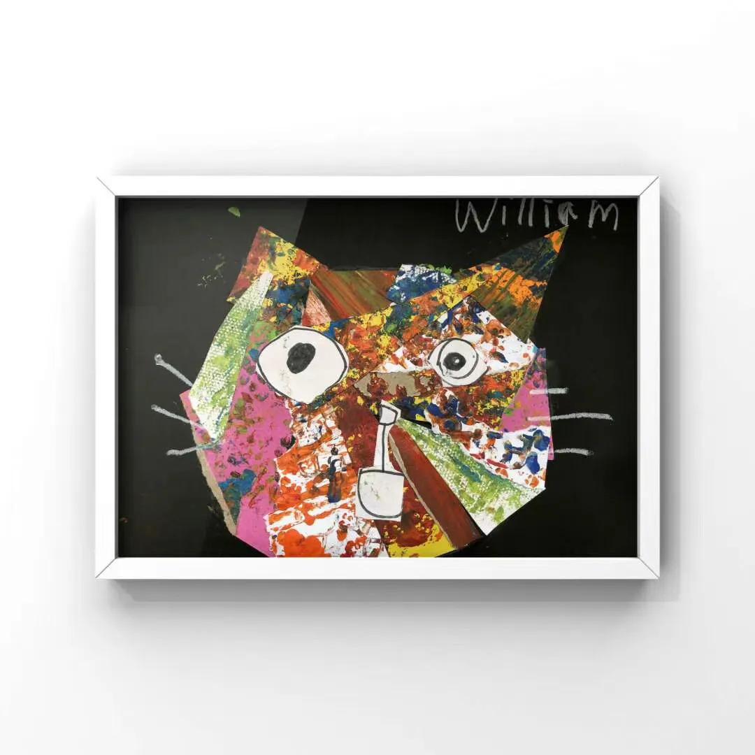 拼贴画美术作品,好看的拼贴画