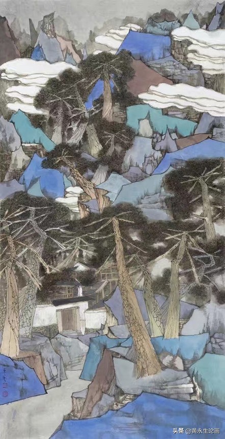 曾军艺山水画作品欣赏,画家曾军艺作品欣赏