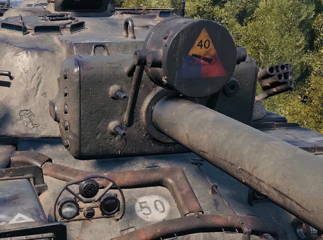 冷战最前线的魅影巨星，T110E4“冲撞少校”3D风格出击