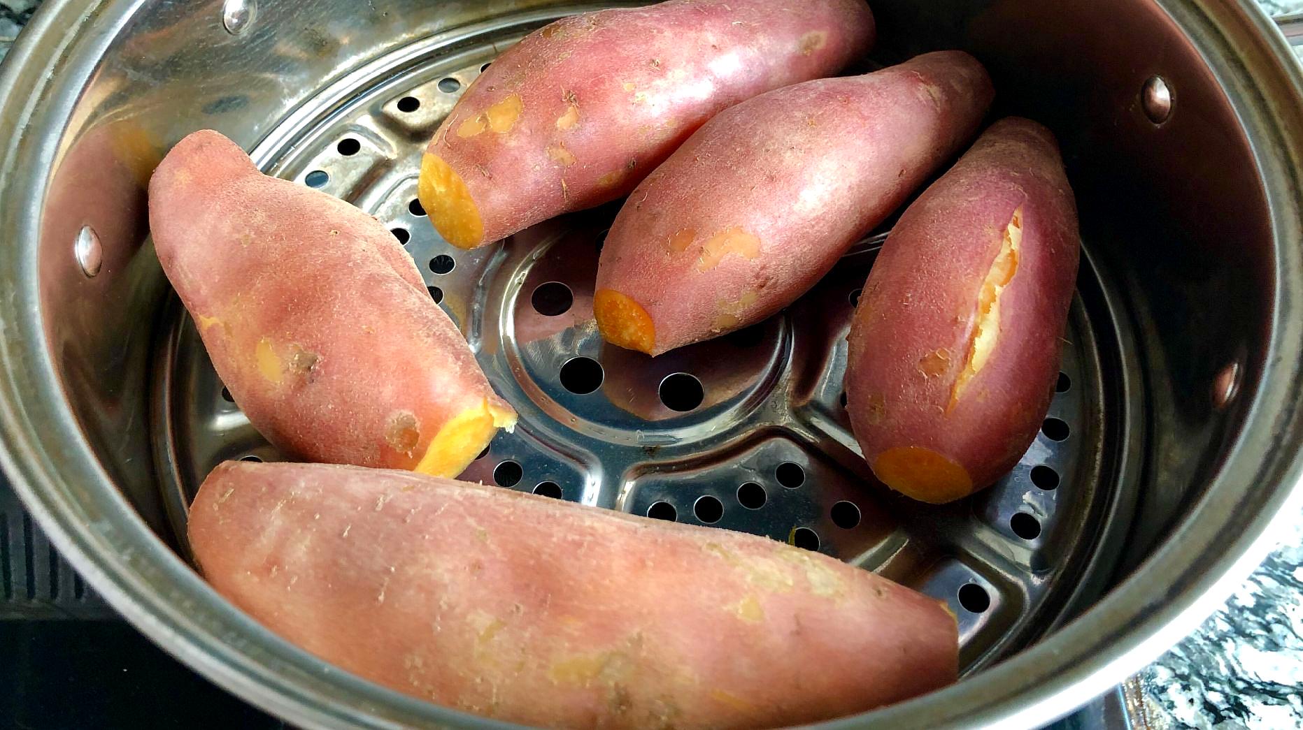 蒸红薯和水煮红薯哪个升糖比较快,蒸红薯需要锅上汽以后再放红薯吗