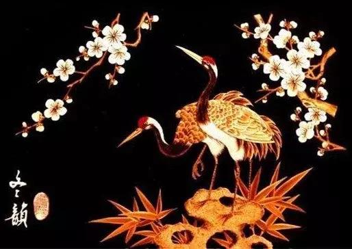 麦秆画芦苇画,最好看的麦秆画