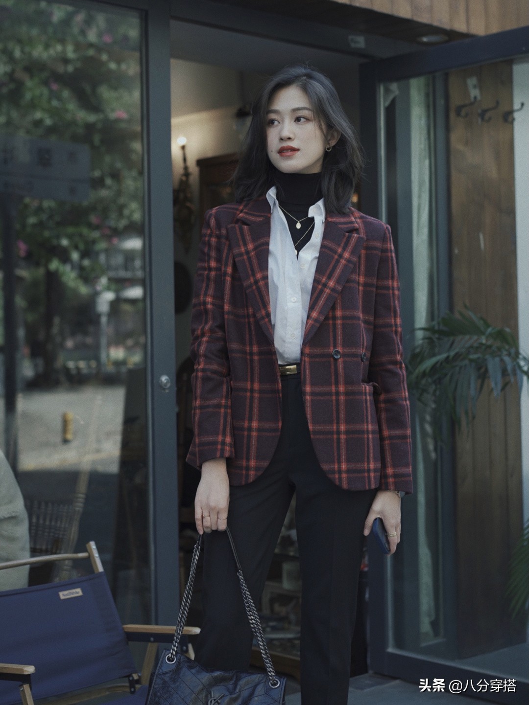 格纹西装秋冬正式搭配,2020秋冬时装单品格纹西装
