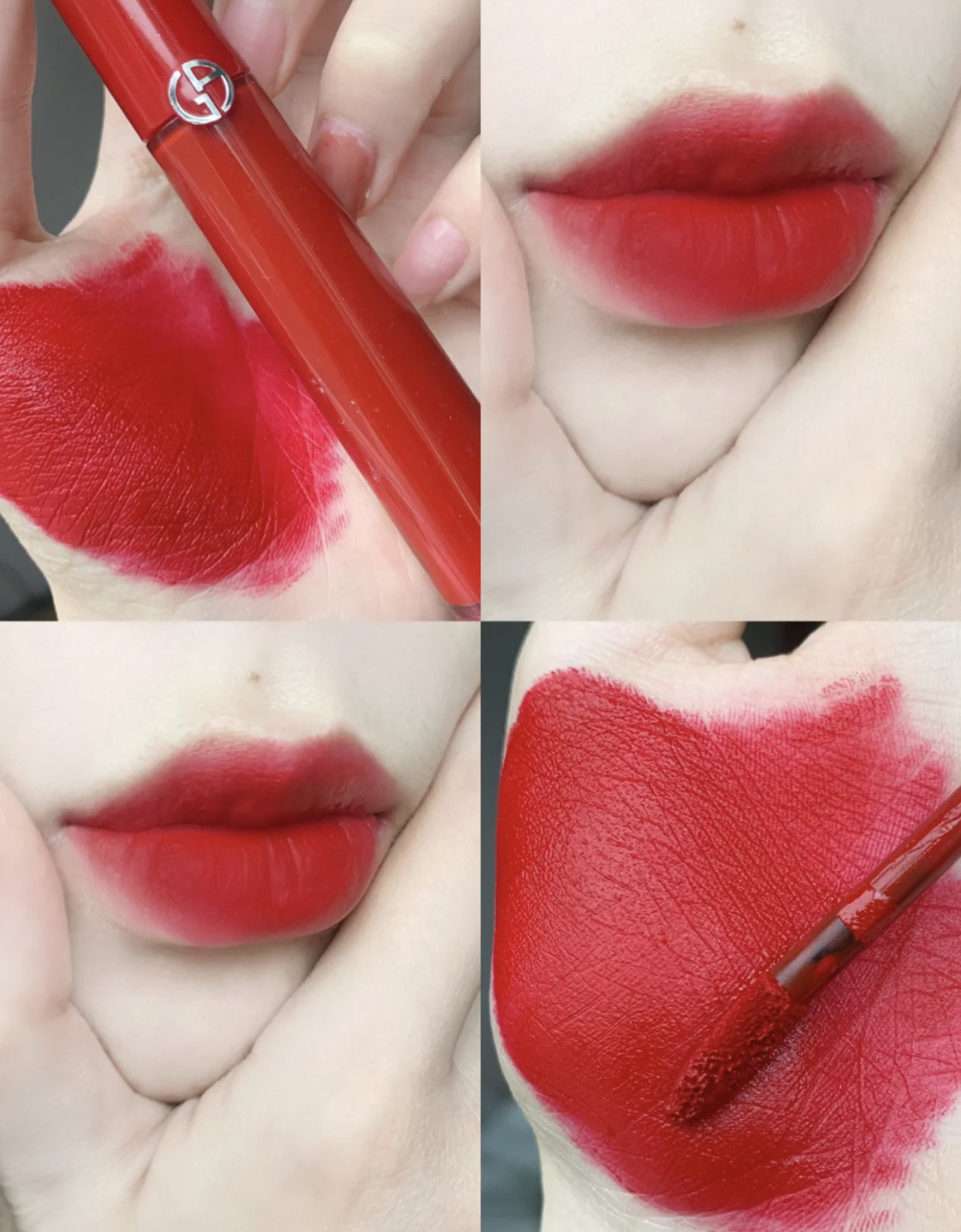 阿玛尼哑光唇釉405怎么涂好看,阿玛尼406哑光