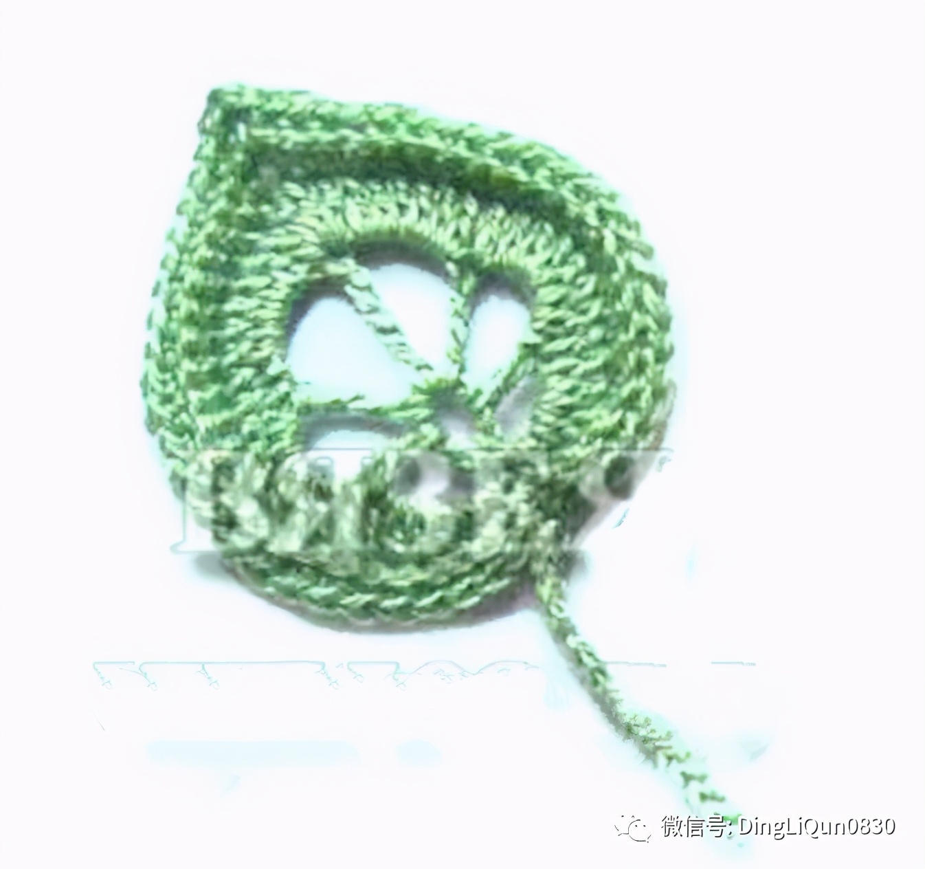 树枝树叶的编织图解,树叶钩针编织教程图解