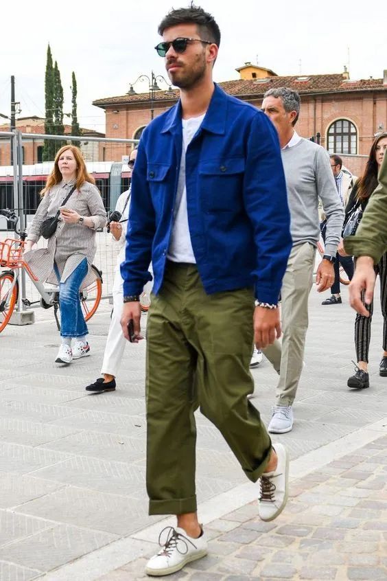 男人不要老穿紧身裤了，在春夏这条阔腿裤，文艺时髦范十足