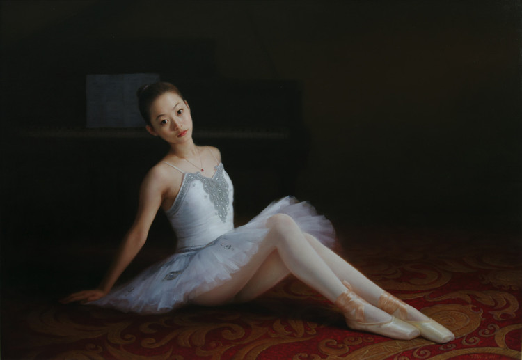 纯真无邪儿童画作展示及解读,谭建武油画人物作品欣赏