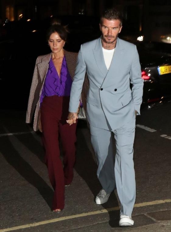 贝克汉姆贝嫂出席时装周,贝克汉姆贝嫂走秀