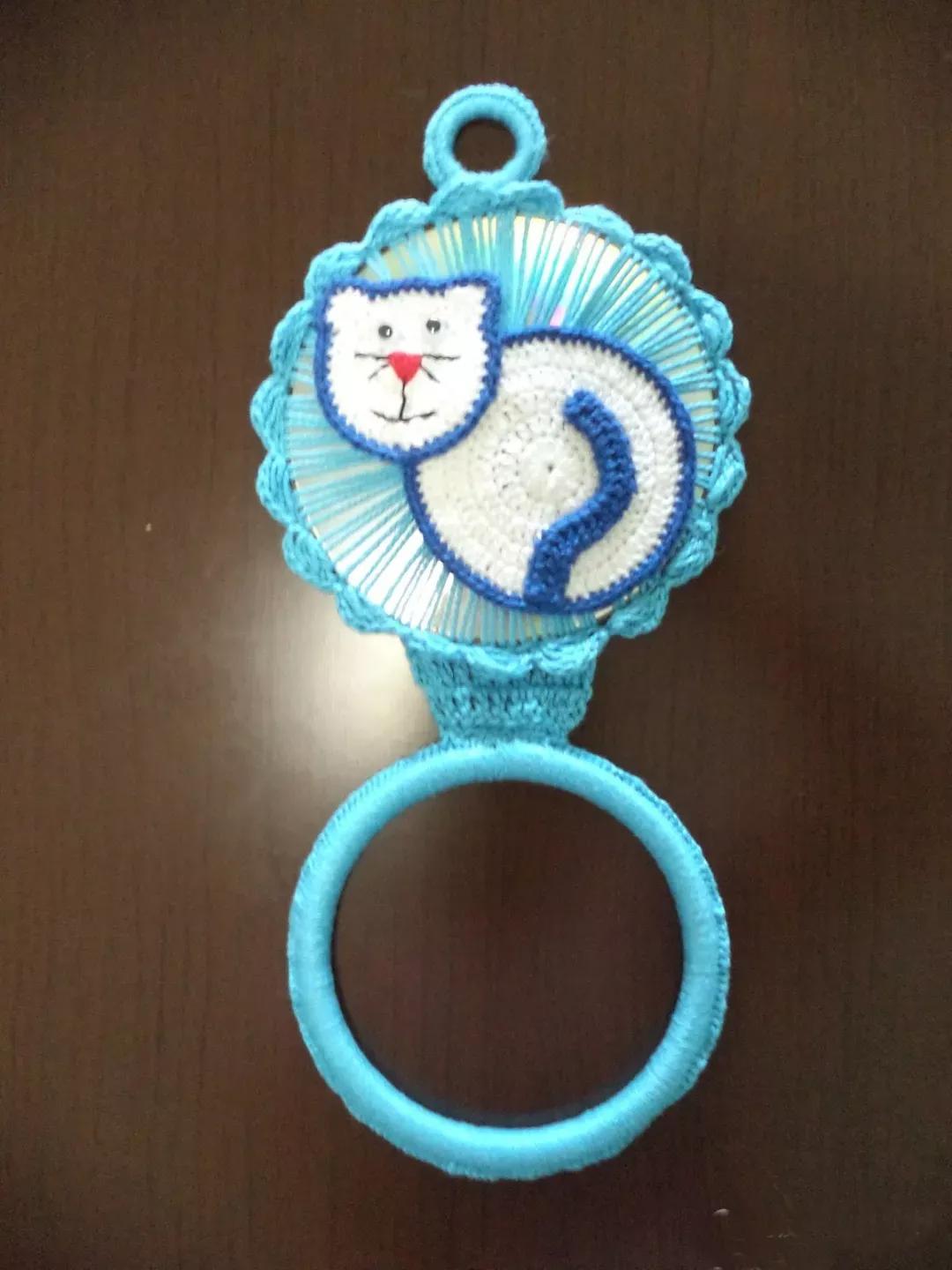 废旧光盘钩针收纳,可以钩什么物件好看又实用