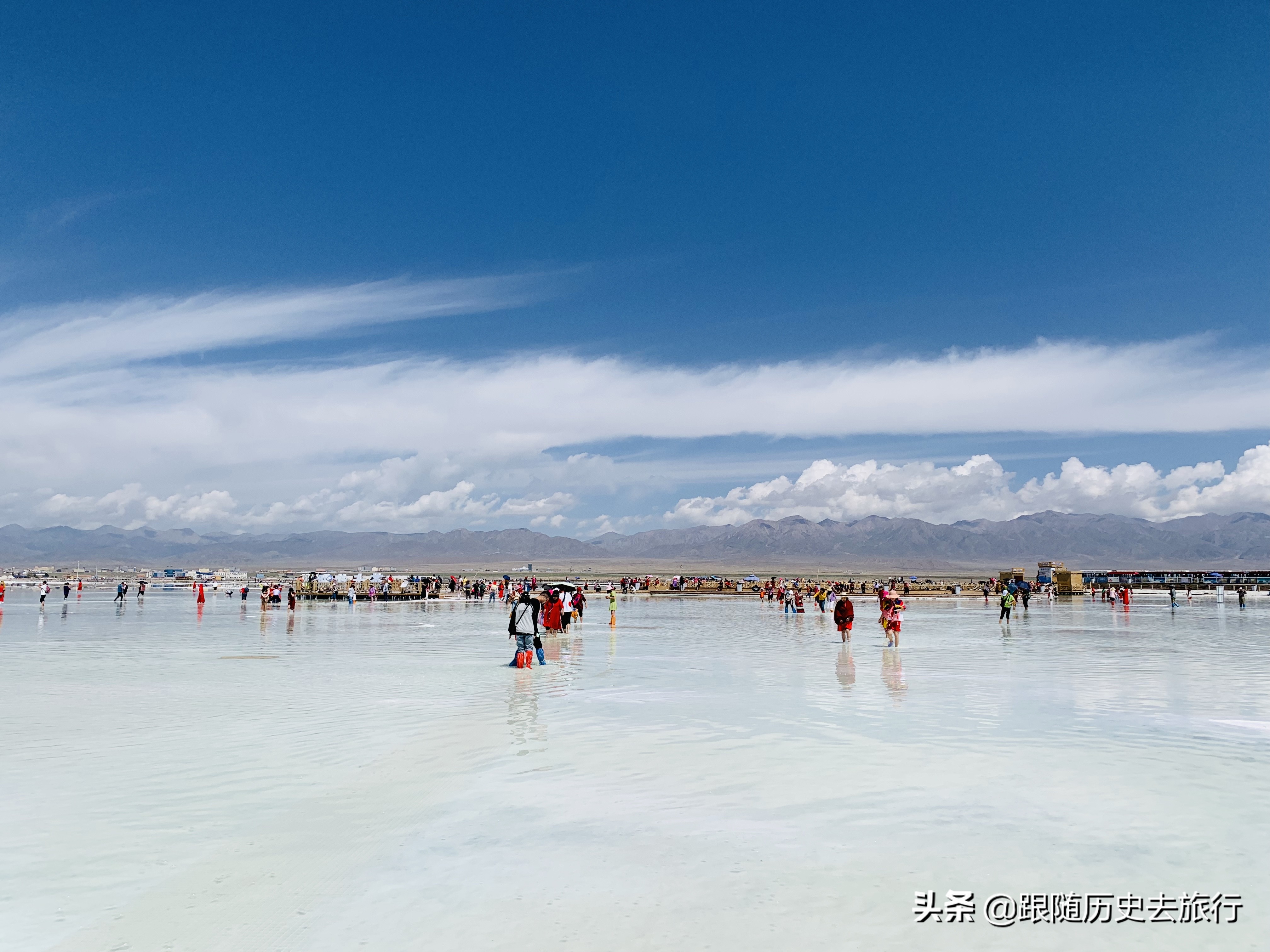 美丽的青海茶卡盐湖我们来了,茶卡盐湖景色好美