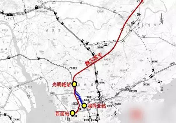 赣深高铁深圳站建在哪里,深圳西丽高铁枢纽站规划