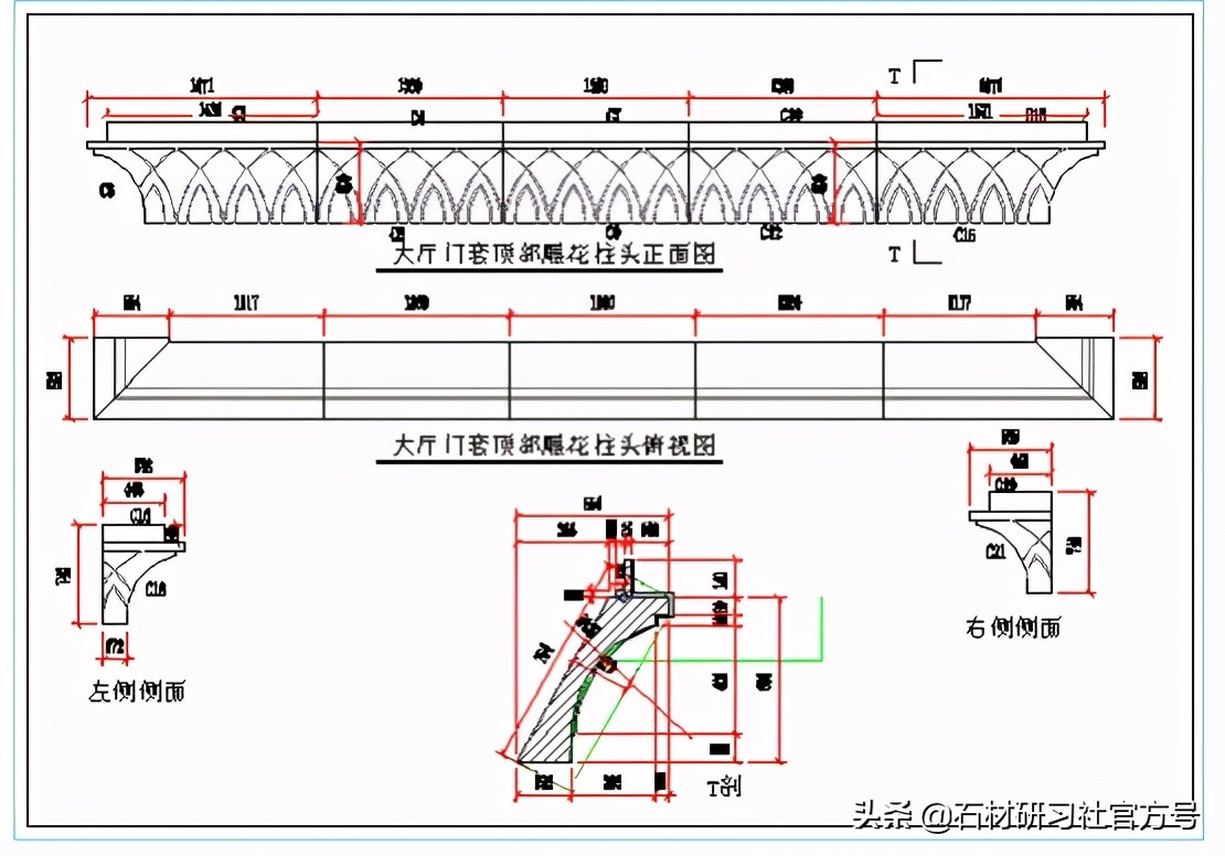 石材檐口线条切角的办法,石材三维角怎么切