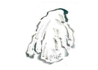 国画山水画石头的画法如何上色,国画石头的画法斧劈皴图片