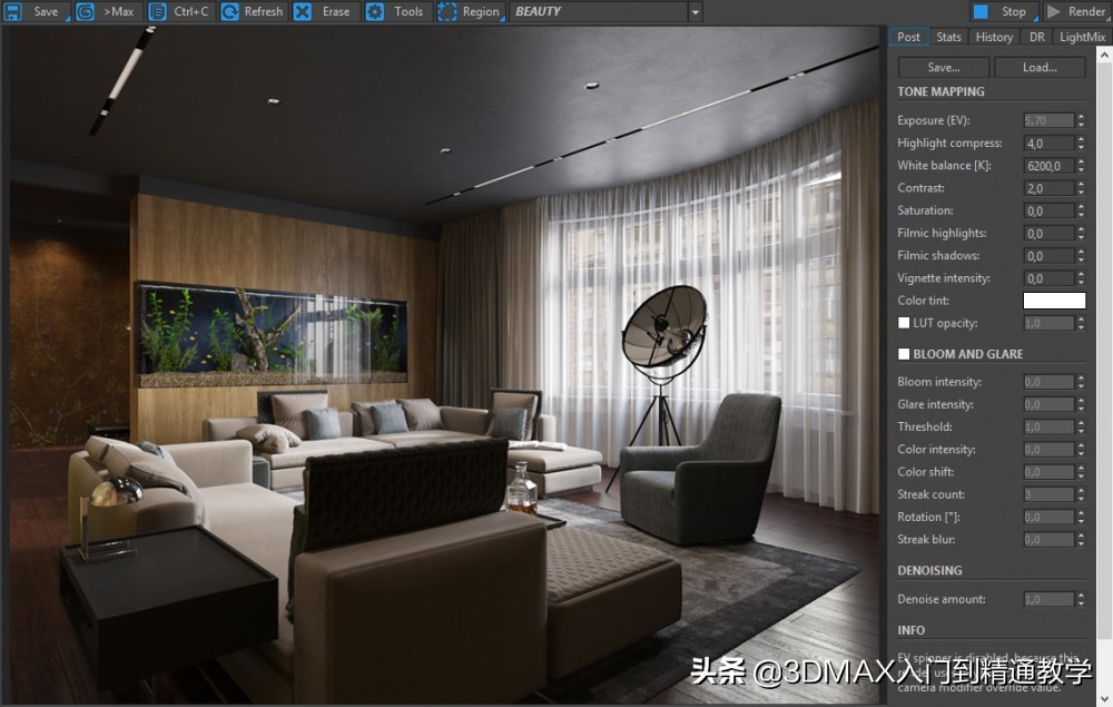 耗时8周，做的逼真现代公寓客厅，带大家看看大神的作品