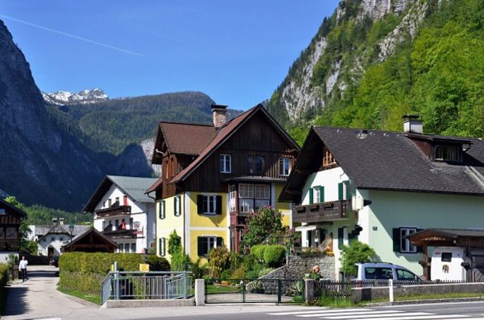 瑞士最美湖畔小镇,奥地利里最美的小镇