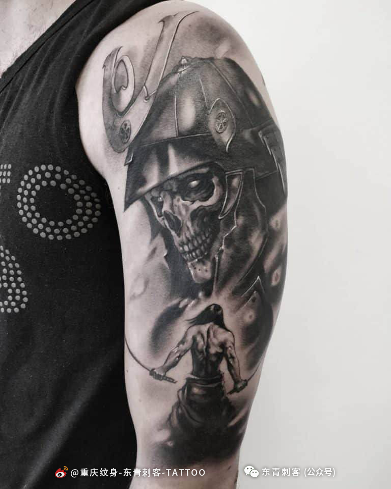 日本鬼武士纹身,纹身日本鬼武士