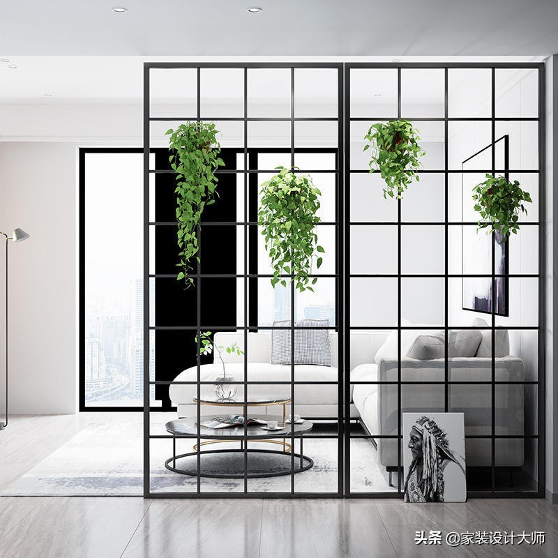 简单大气实用客厅鞋柜屏风,屏风带鞋柜效果图大全2023款